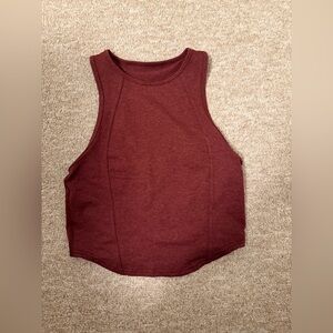 lululemon Softy Suedey Crewneck Cropped Tank Top